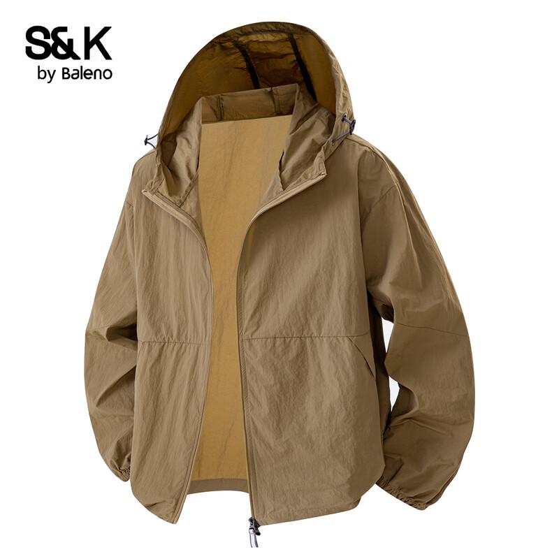 Baleno Men s S&K Ice Silk Sun Protection Hoodie S верблюд