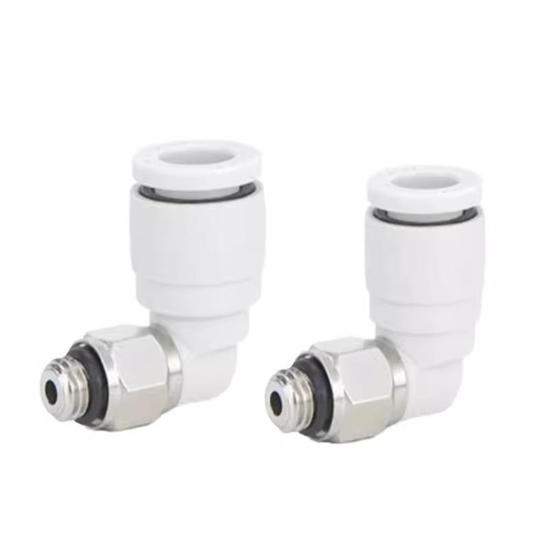 SMC Pneumatic Mini Right Angle Elbow Push-to-Connect Fitting KJL Series