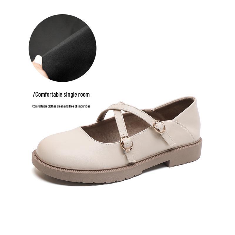 2023 Damen Mary Jane Loafer mit rundem Zeh - Japanischer Schulstil, Flacher Boden, Britische JK Uniformschuhe