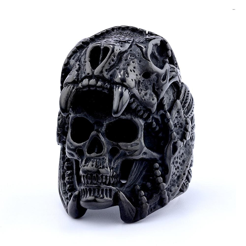 Multi-style Skull Rings, Retro Punk Men's and Women's Rings, Motorcycle Party Trendy Accessories