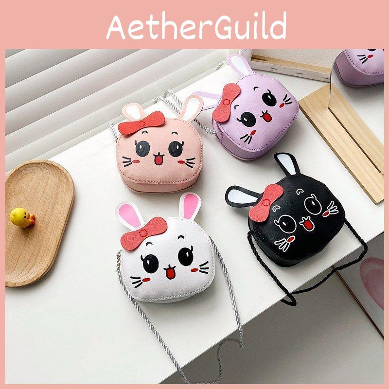 Bunny Polyester Bow Cute Childlike Cartoon Slung Shoulder Bag Is Light Super