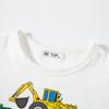 Crane Patterned Fashion Brand Clothes Children's Short-Sleeved T-shirt