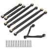 Linkage Pull Rod Tie Rod Kit for Axial SCX24 C10 1 24 RC Car Shell Parts Suspension LinkBlack