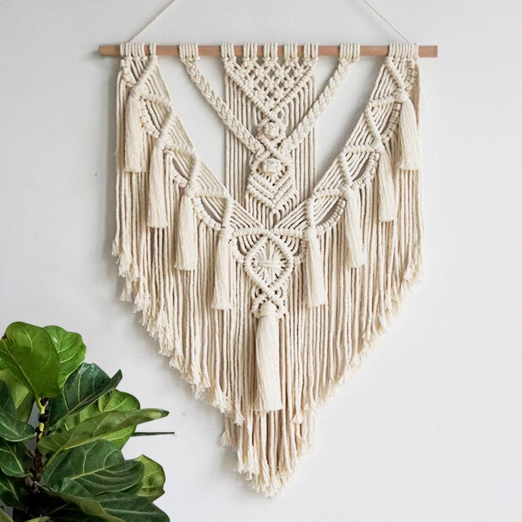 "Simple Nordic Style Bohemian Woven Tapestry for Home Decor"