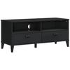 VidaXL Meuble TV, Armoire de Télévision avec Tiroirs, Meuble Télé avec Rangement Salon Salle de Séjour, Industriel, Noir 374930