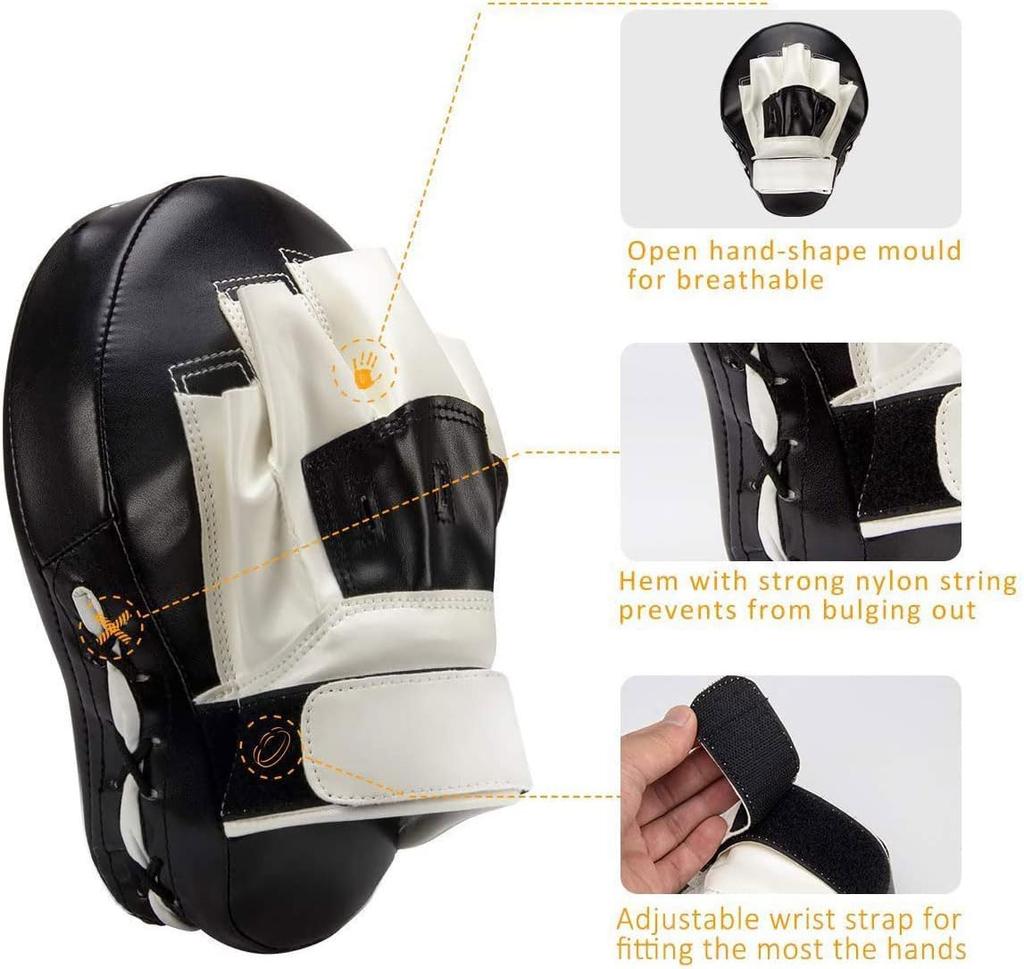 Valleycomfy Boxing Punching Set of for Martial and Practice Mitts, 2, Training, Arts, Karate,