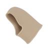 1 Pair Heel Cup Skin Color Elastic Shock Absorbing Plush Cloth Silicone Heel Protector