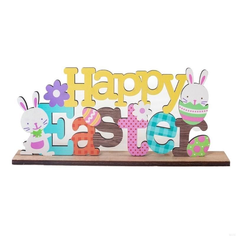 

Easters Decors Tabletop Centerpieces Signs,Easters Bunnies Table Signs,Easters Decorations for Home Table Decors M68E