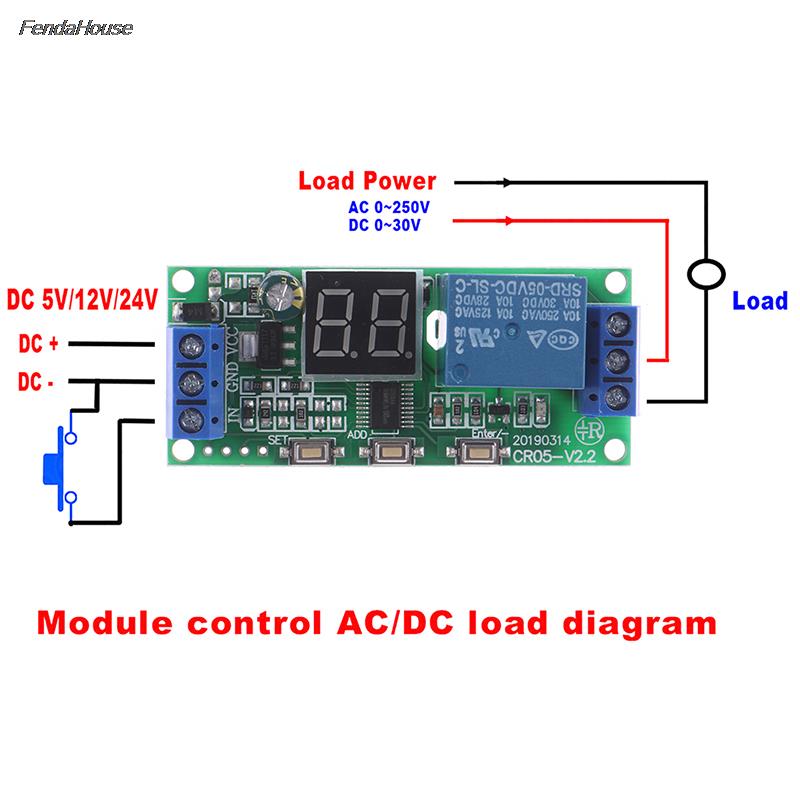Multifunktions Digitalzeit Unendliche Verzögerung Schalter Timer Relais Modul DC5V12V24V