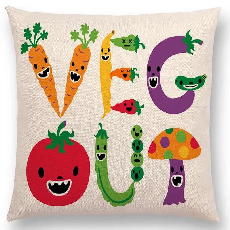 

Красочная декоративная наволочка с буквами, динозаврами, монстрами, домашний декор, наволочка для диванной подушки 66x66cm золотистый