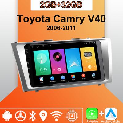 Toyota Camry V40 2006-2011 için Android Carplay Araba Radyosu Multimedya Oynatıcı Baş Ünitesi Stereo GPS Navigasyon BT WIFI 2+32GB