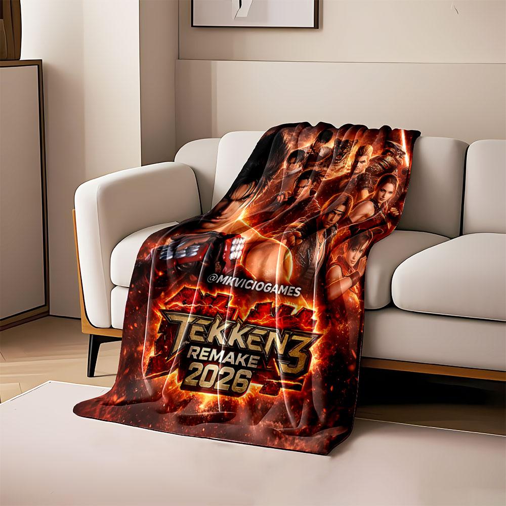 

Fiery battle-themed design with bold characters and striking visuals. for all seasons blanket lunch break throw gift 80cm x 120cm