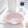 Creative Shell Soap Box: No-Drill Wall-Mounted Draining Dish for Dorm & Home Use