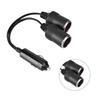 Cigarette Lighter Extension Cable, Dual Cigarette Lighter Socket Adapter, 24V Car Charger Plug