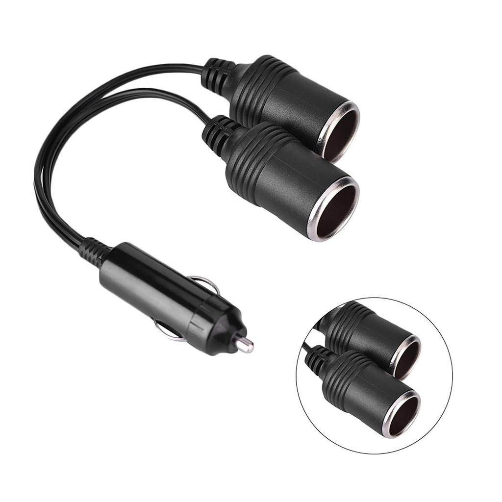 Cigarette Lighter Extension Cable, Dual Cigarette Lighter Socket Adapter, 24V Car Charger Plug