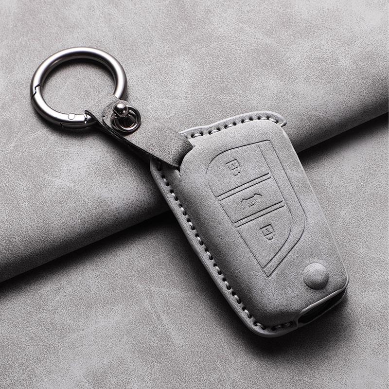 Car Key Case Cover For Toyota Aygo Yaris Highlander Corolla Camry RAV4 Levin Reiz Hilux Car Keychain Protector Shell Accessories