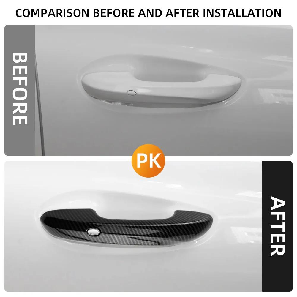 For MG 4 MG4 EV Mulan 2025 2025 2025 LHD Door Handle Cover Trim Door Handles Sticker Decoration Cover Styling Accessories