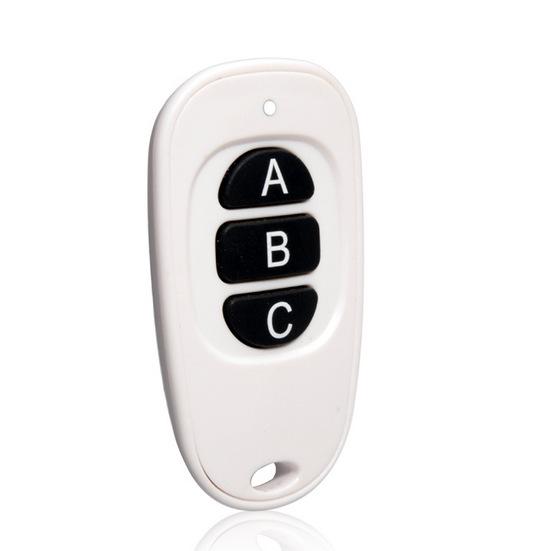 3-Key White Duck Egg Wireless Remote Control with 2260/EV1527 Chip Remote Control