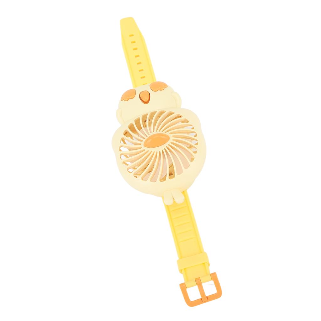 Fan Watch with Comfortable Strap USB Rechargeable Cute   Shape Wrist Watch Fan for Kids Indoor Outdoor Use