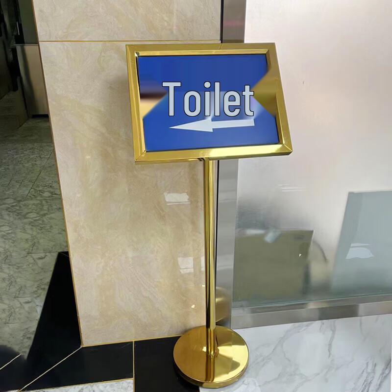 Rongyu Stainless Steel Vertical A3 Display Sign Holder
