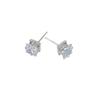 Shiny Exquisite Simple Square Stud Earrings Women Jewelry Zircon Earrings Korean Style Earrings