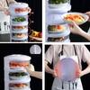 Stackable Food Insulation Cover Dust Proof Portable for Home Kitchen Storage Box