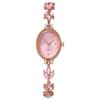 Reloj ovalado de moda para mujer, pulsera de temperamento, reloj de cuarzo, una pieza