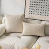 European Style Corduroy Lumbar Throw Pillow Cover for Home and Bedroom Decor.