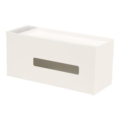COLLEND Tissue Case with Pocket Tray White X 11 X & 29.5 13.7cm