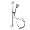 Shower Rail Set Handheld Shower Head Adjustable Slide Bar with 150cm/59.06in Shower Hose G1/2 for