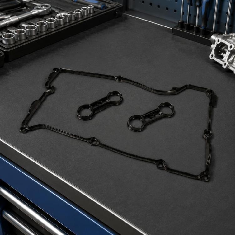 Perimeter Gasket and Inner Gasket Set for E46 E87 E90, 3 Piece Rubber Engine Valves Cover Kit for Maintenance, Cover Service, Routine Repair, and