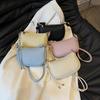 Ladies' Crossbody Bag Fashionable Versatile Solid Color Design Commuting Saddle Bag Casual Shoulder Bag For Women