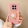 Cases For OPPO Realme12 12x 5G Elegant Rose Letter Soft Liquid Silicone Lens Protective Back Covers For Realme 12 X Bumper Funda