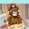 Monkey Plush Toy Stuffed Animal With Pp Cotton For Kids Room Decor