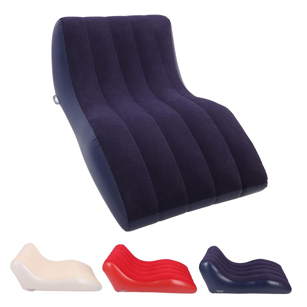 Inflatable Lounge Chair Skin Friendly Easy To Inflate Comfortable Fit Inflatable Sofa Aesthetic PVC Stable Support for Picnics