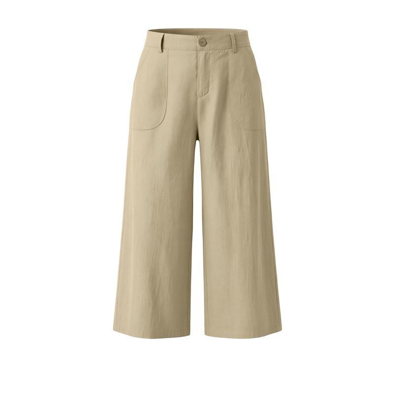 BITCED Women's Fashion Casual Solid Color Print Pants & Capris