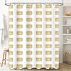Bright White Shower Curtain With Cartoon Tuna Fish Design, Waterproof Bathroom Decor Perfect For Kids' Bathrooms Or Pet Shelters