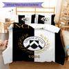 Udinese Calcio Bedding Quilt Set Quilt Cover Pillowcase Home Decoration Birthday Gift (1 * Duvet Cover + 2 * Pillowcase, Without Core)