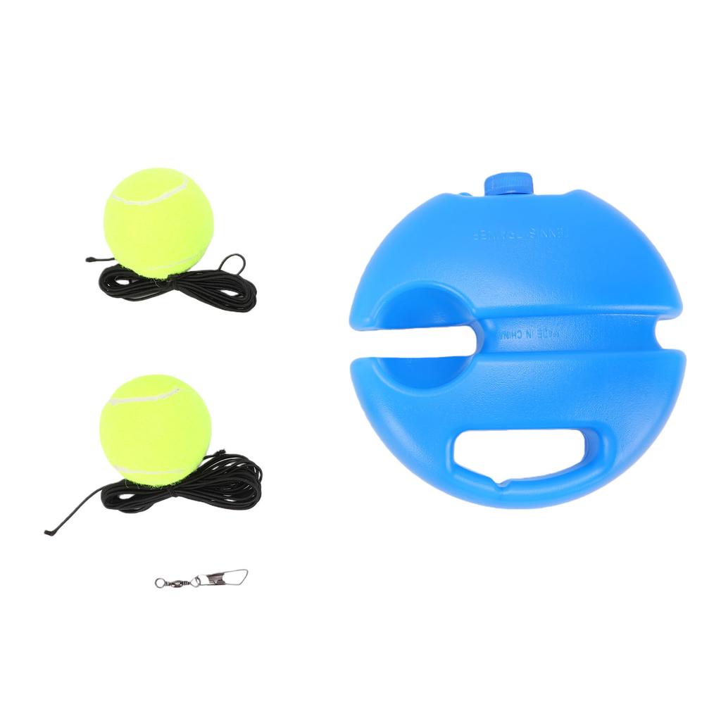 Tennis Training Rebound Ball Set Portable Self Training Tools Tennis Trainer Set For Beginners Adults Base, 2 Tennis