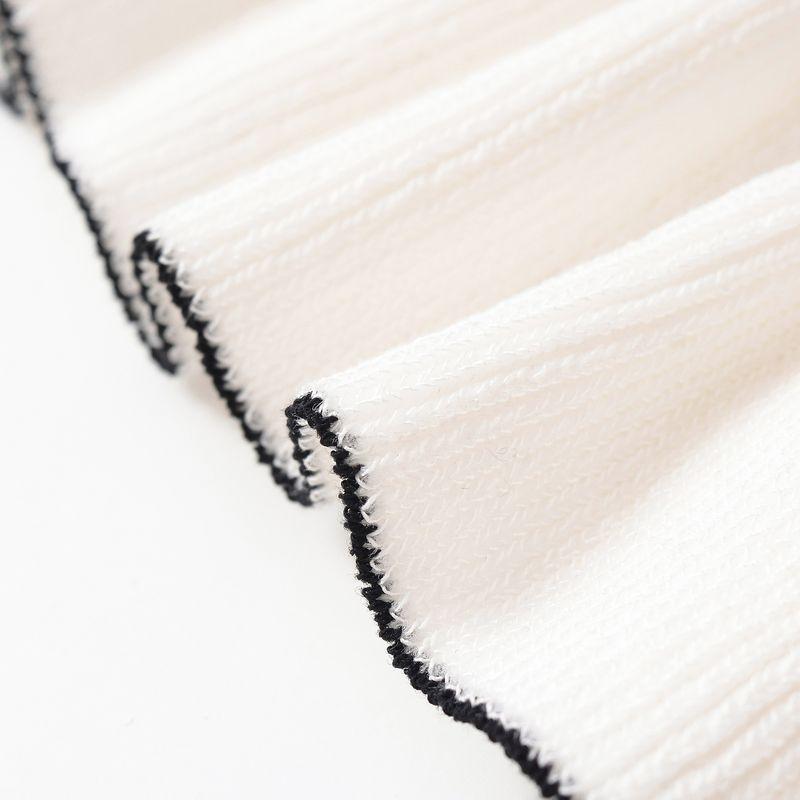 Kaslead New Women Clothes Western Style Fashion Color Matching Bow Decoration Thread Top 4770173