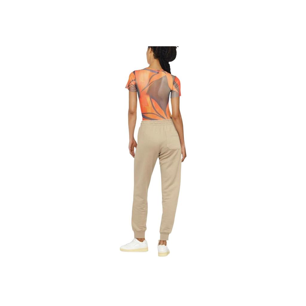 Y-3 FW22 Logo Print Solid Color Sports Pants Women pants Khaki HT4727