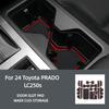 Für 24 Toyota Prado LC250 Anti-Rutsch Türkanalmatte Prado Staubmatte Becherhalter Aufbewahrungsmatte