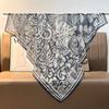 French retro ethnic style 111 imitation silk scarf large square scarf with shawl beach towel for women in spring and autumn