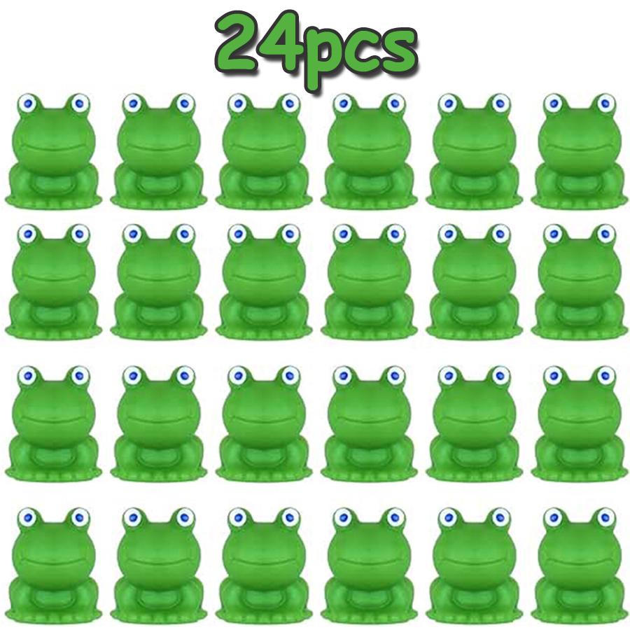 

24pcs 1.7cm Miniature Frog Model Garden Pottery Creative Ornament Horticultural Bonsai Decoration Miniature DIY Decorative Frogs