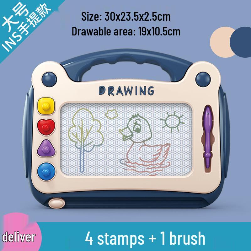 Large Magnetic Drawing Board for Toddlers Aged 1-3 - Colorful Doodle Toy for Boys and Girls