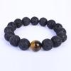 Men's Handmade Volcanic Stone Beaded Bracelet - European & American Style