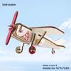 Wooden 3D Airplane Puzzle Educational DIY Toy for Children