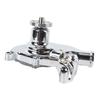Short Water Pump 1 2in NPT Side Port Chrome Finish Aluminum High Volume Water Pump Replacement for SB 283 350 V8 1955