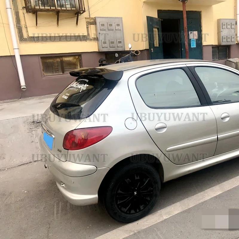 Für Peugeot 206 207 208 308 Spoiler 2005 2006-2022 ABS-Kunststoff Karbonfaser-Optik Schrägheck Dach Heckflügel Karosserie-Kit ZubehörGutes Produkt