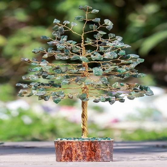 Drahokam Strom života Křišťálový strom, dekor Feng Shui Bonsaje na peníze pro štěstí, léčivé kameny, doplňky k meditaci, duchovní dárek